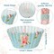 600 Pcs Floral Mini Cupcake Liners for Baking Watercolor Flower Small Cupcake Liners Wrappers Tea Party Baking Paper for Shower Wedding Bridal Showers Birthday Party Decoration